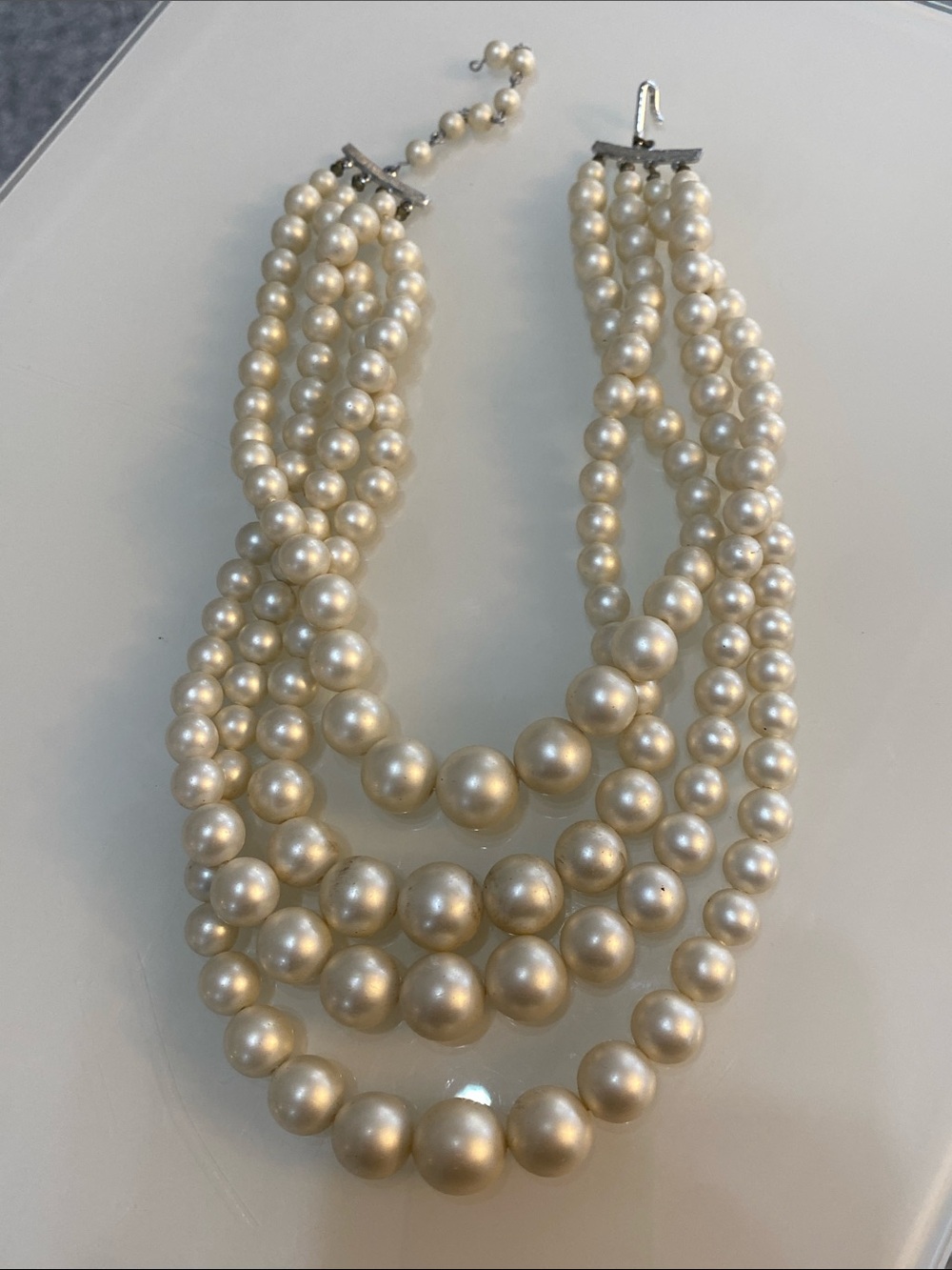 Classic vintage Japan 4 strand necklace - Picture 2 of 6